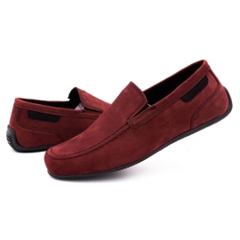 Polbut Mocasines hombre piel 2105 burdeos rojo 6