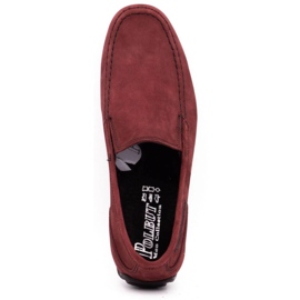 Polbut Mocasines hombre piel 2105 burdeos rojo 8