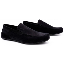 Polbut Mocasines hombre piel 2105 negro nubuck 2