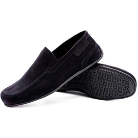 Polbut Mocasines hombre piel 2105 negro nubuck 3