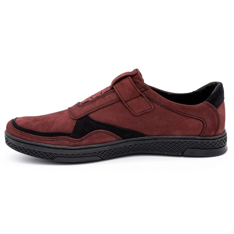 Polbut Zapato casual hombre piel 2102 claret rojo 1