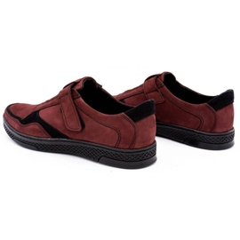 Polbut Zapato casual hombre piel 2102 claret rojo 7