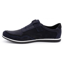Polbut Zapato casual hombre piel 2102/2 azul marino 2
