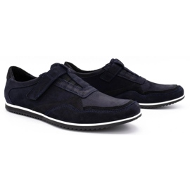 Polbut Zapato casual hombre piel 2102/2 azul marino 3