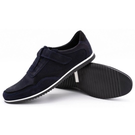Polbut Zapato casual hombre piel 2102/2 azul marino 4