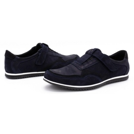 Polbut Zapato casual hombre piel 2102/2 azul marino 7