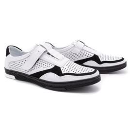 Polbut Zapato casual hombre piel 2102L blanco 2