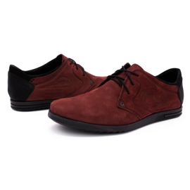 Polbut Zapatos piel hombre 2103 burdeos rojo 6