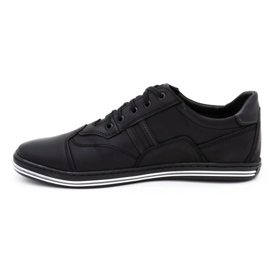 Polbut 1801L zapatos casuales negros para hombre 1