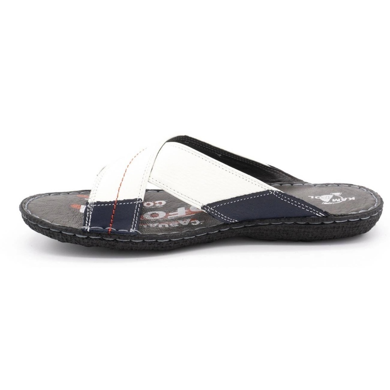 Kampol Zapatilla piel hombre 200 / B blanco 1 Kampol Zapatilla piel hombre 200 / B blanco 1