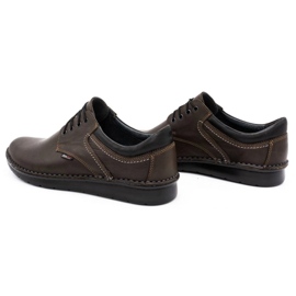 Kampol Zapatos casuales de hombre 11 / CZEK marrón oscuro 7