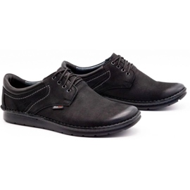 Kampol Zapatos casual hombre 11/3 negro nubuck 3