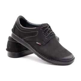 Kampol Zapatos casual hombre 11/3 negro nubuck 5