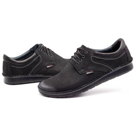 Kampol Zapatos casual hombre 11/3 negro nubuck 7