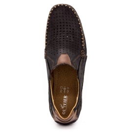 Mario Pala Zapatos de verano mocasín 901 de hombre negro 5