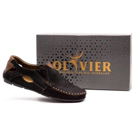Mario Pala Zapatos de verano mocasín 901 de hombre negro 7