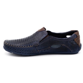 Olivier Mocasines hombre 901 verano cara azul marino 1