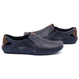 Olivier Mocasines hombre 901 verano cara azul marino 5