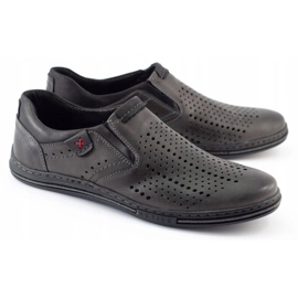 Polbut Zapatos Brogues 401 Summer Grey para hombre gris 3