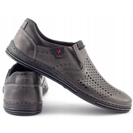 Polbut Zapatos Brogues 401 Summer Grey para hombre gris 5