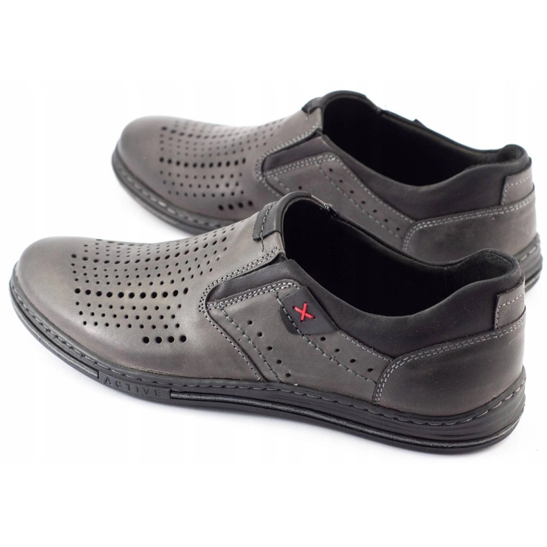 Polbut Zapatos Brogues 401 Summer Grey para hombre gris 1