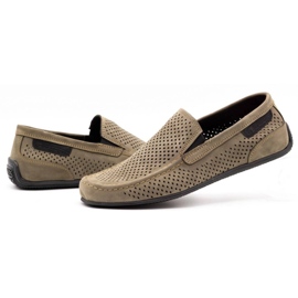 Polbut Mocasines hombre piel 2105P oliva verde 7