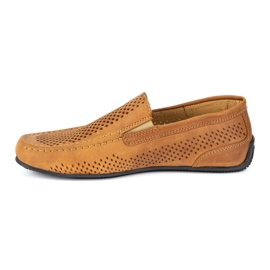 Polbut Mocasines hombre piel 2105P camel marrón 1