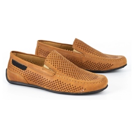 Polbut Mocasines hombre piel 2105P camel marrón 2
