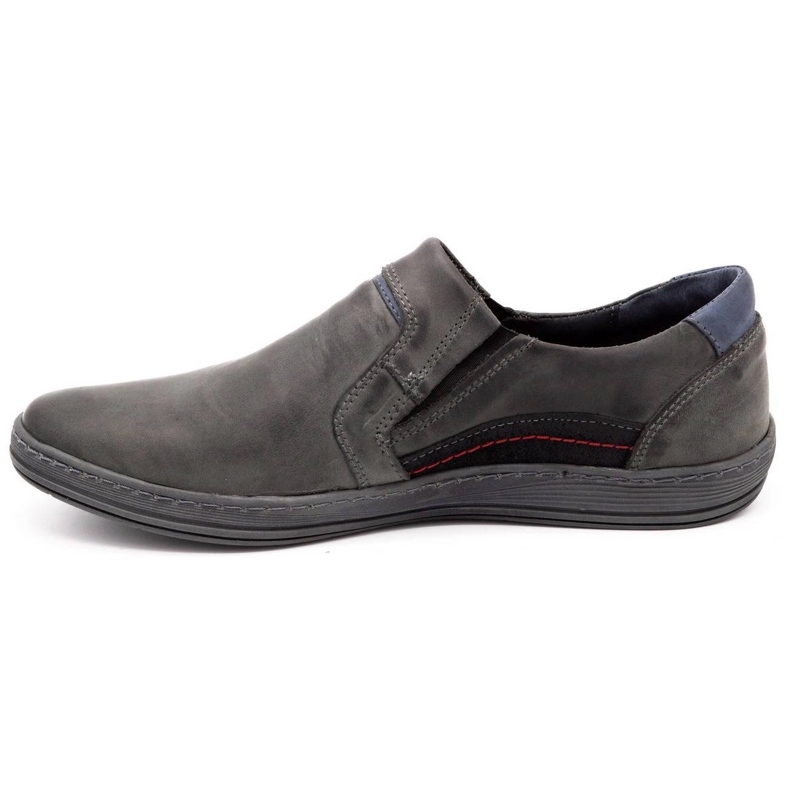 Olivier Mocasines hombre piel 520 gris 1