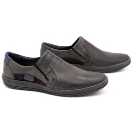 Olivier Mocasines hombre piel 520 gris 2