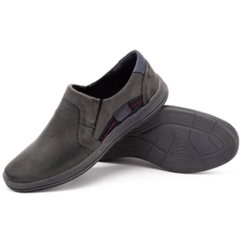 Olivier Mocasines hombre piel 520 gris 3