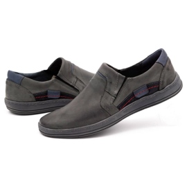 Olivier Mocasines hombre piel 520 gris 6