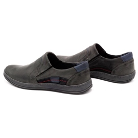 Olivier Mocasines hombre piel 520 gris 7