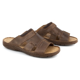 Polbut Zapatillas de hombre 358 marrón 3
