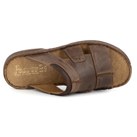 Polbut Zapatillas de hombre 358 marrón 6