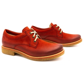 ButBal Zapatos mujer piel 656B rojo 2