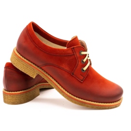 ButBal Zapatos mujer piel 656B rojo 4