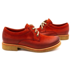 ButBal Zapatos mujer piel 656B rojo 5