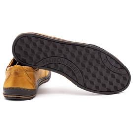 Polbut Zapatos de cuero para hombre 343 perforación rojo multicolor naranja 4