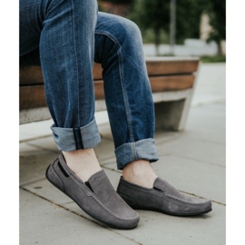 Polbut Mocasines hombre piel 2105 gris 1