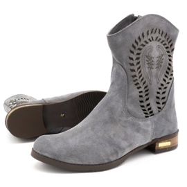 Olivier Botas Cassie caladas para mujer gris claro 4