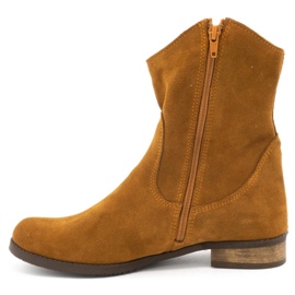 Olivier Botas rojas Cassie caladas para mujer marrón 1