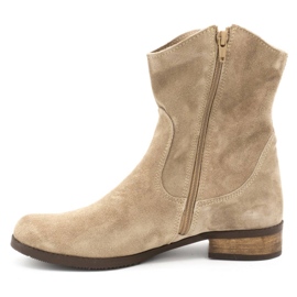 Olivier Botas de mujer caladas Cassie beige 1 Olivier Botas de mujer caladas Cassie beige 1