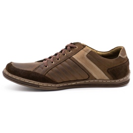 Zapatos de hombre de piel Olivier 236GT marrón 2