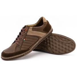Zapatos de hombre de piel Olivier 236GT marrón 4