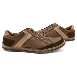 Zapatos de hombre de piel Olivier 236GT marrón 6