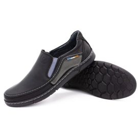 Olivier Zapatos sin cordones para hombre 283GT negro 4