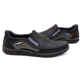 Olivier Zapatos sin cordones para hombre 283GT negro 6