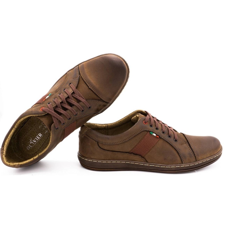 Olivier Zapato casual piel hombre 238GT marrón 2