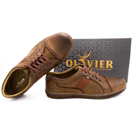 Olivier Zapato casual piel hombre 238GT marrón 3